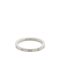 Maison Margiela Embossed Number Logo Slim Band Ring
