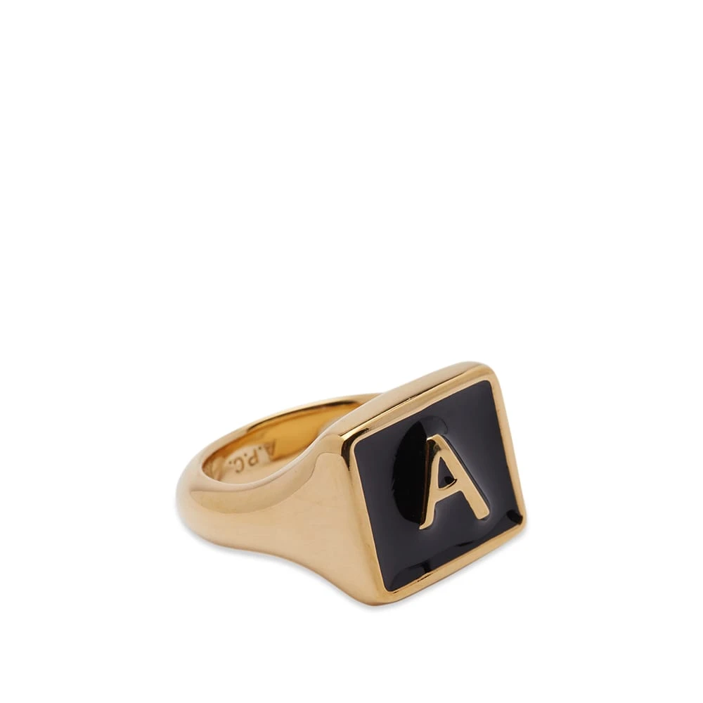 A.P.C. A Plaque Signet Ring - Image 3