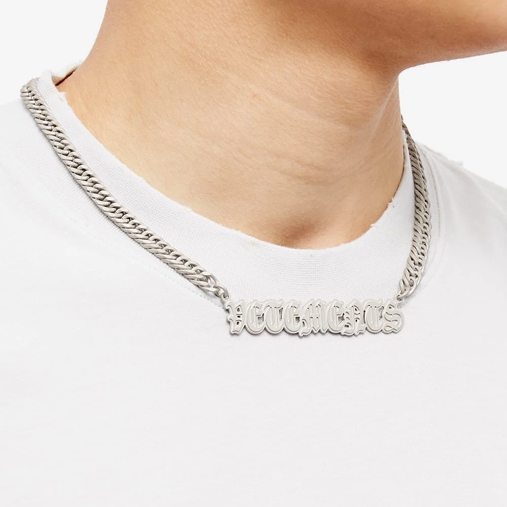 VETEMENTS Gothic Logo Necklace - Image 4
