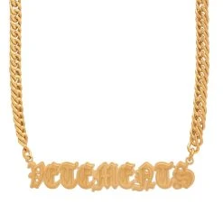 VETEMENTS Gothic Logo Necklace