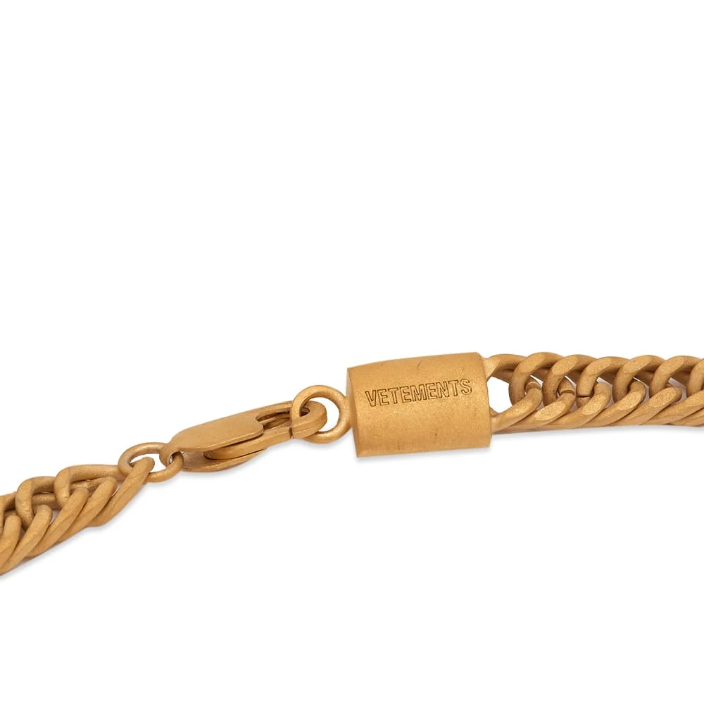 VETEMENTS Gothic Logo Necklace - Image 3