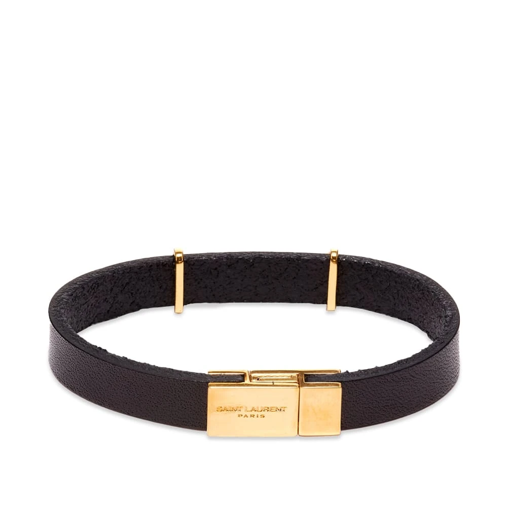Saint Laurent Ysl Leather Bracelet - Image 2