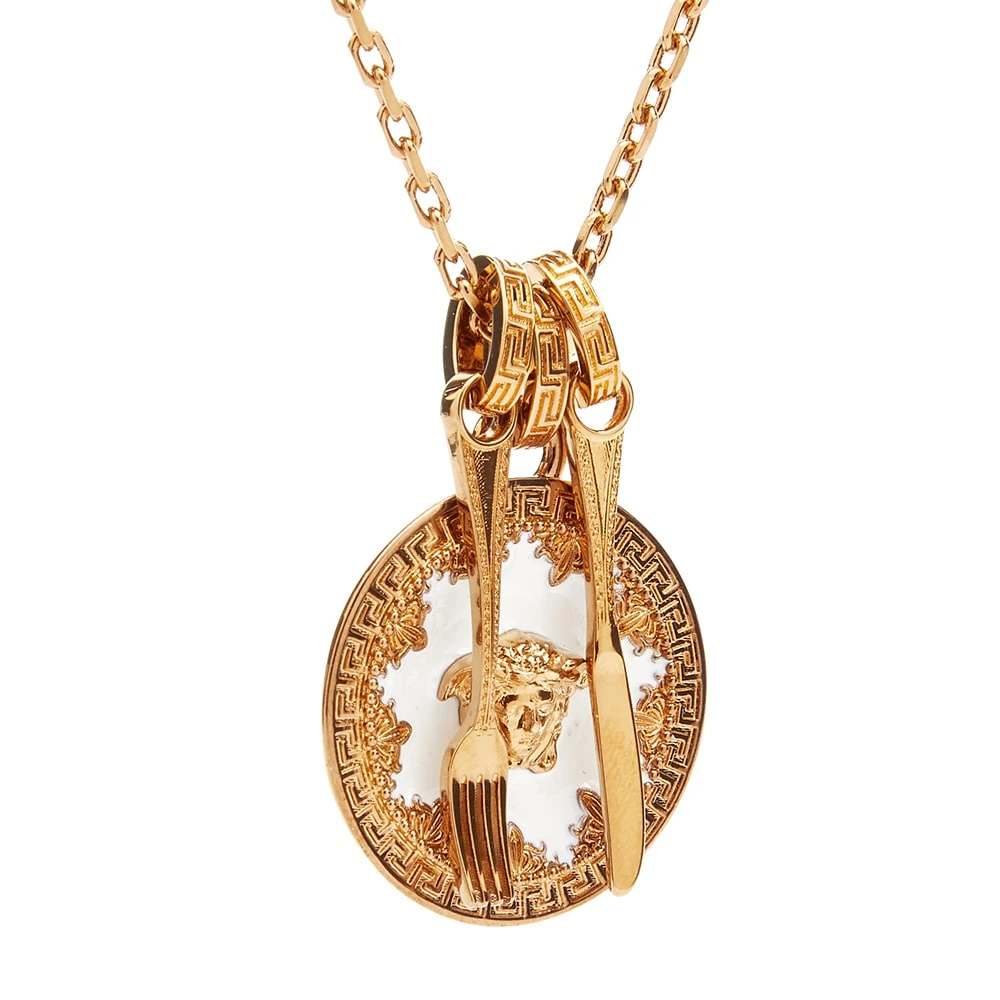 Versace Medusa Plate Necklace - Image 2