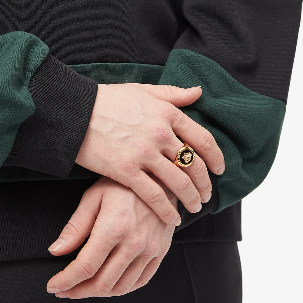 Versace Logo Medusa Signet Ring - Image 4