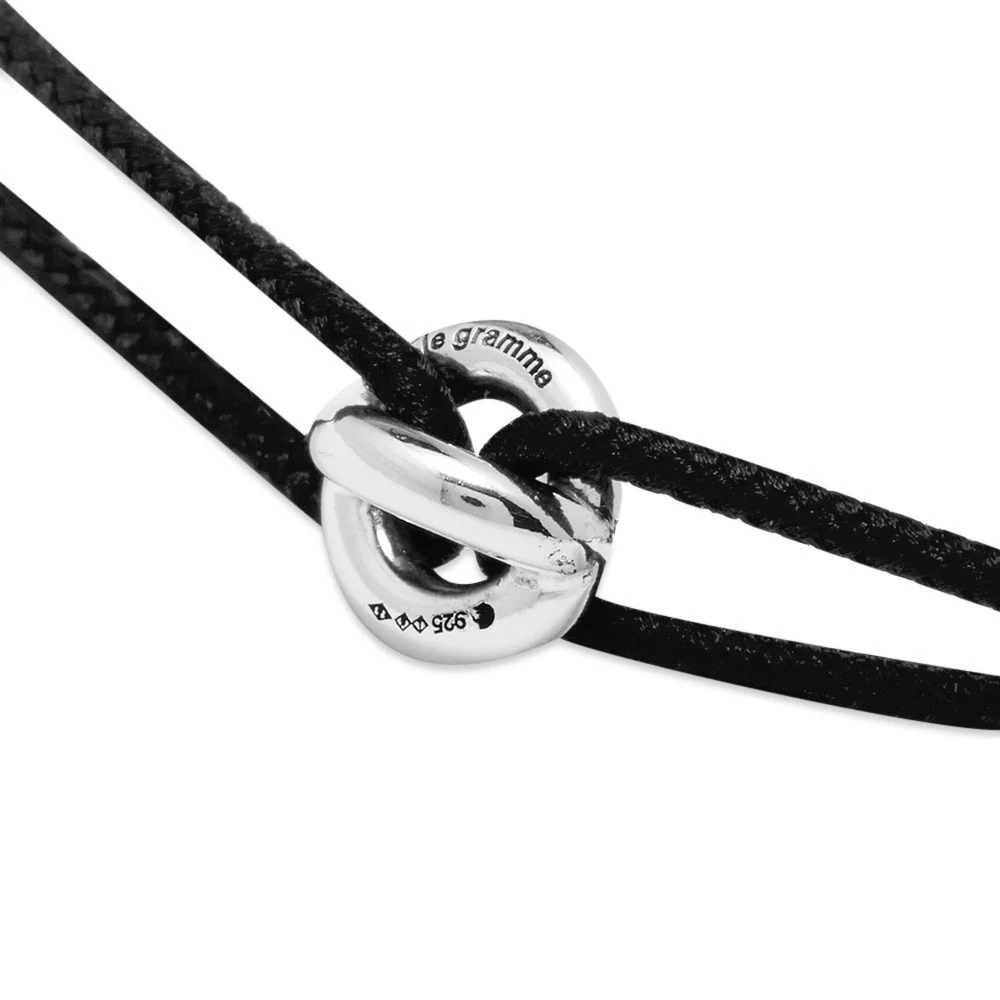 Le Gramme Maillon Polished Cord Bracelet - Image 3