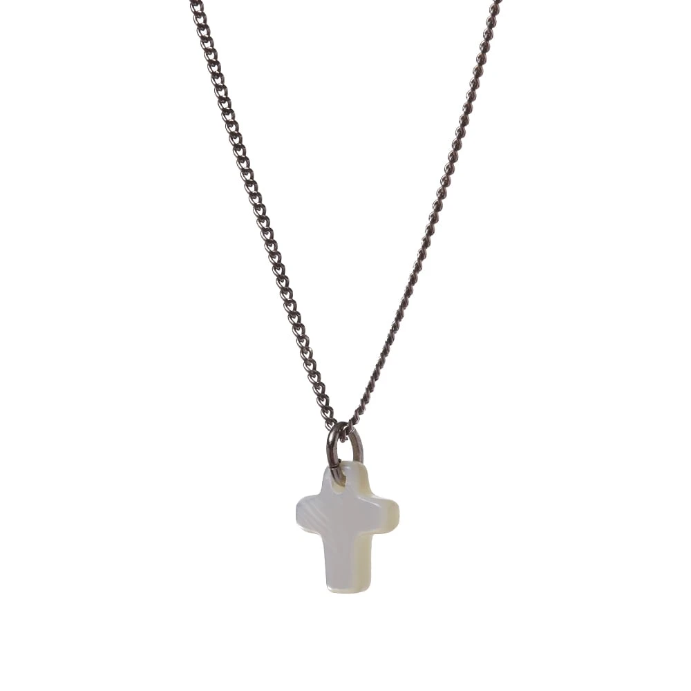 Saint Laurent Slim Pendant Necklace With Small Cross - Image 2