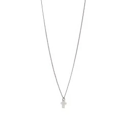 Saint Laurent Slim Pendant Necklace With Small Cross