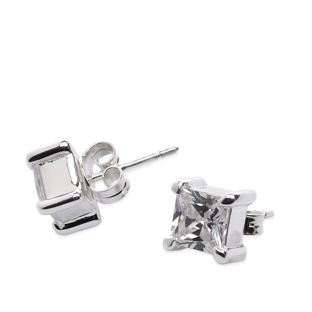 Hatton Labs Princess Cut Stud Earrings - Image 2