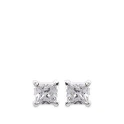 Hatton Labs Princess Cut Stud Earrings