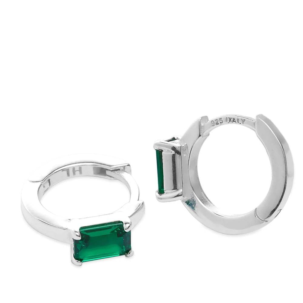Hatton Labs Emerald Cut Hoop Earrings - Image 2