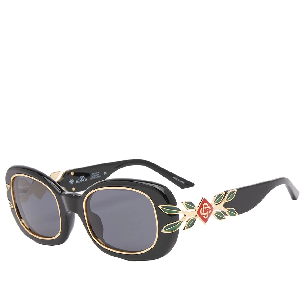 Casablanca Laurel Oval Sunglasses