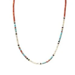Mikia Heishi Beads Necklace
