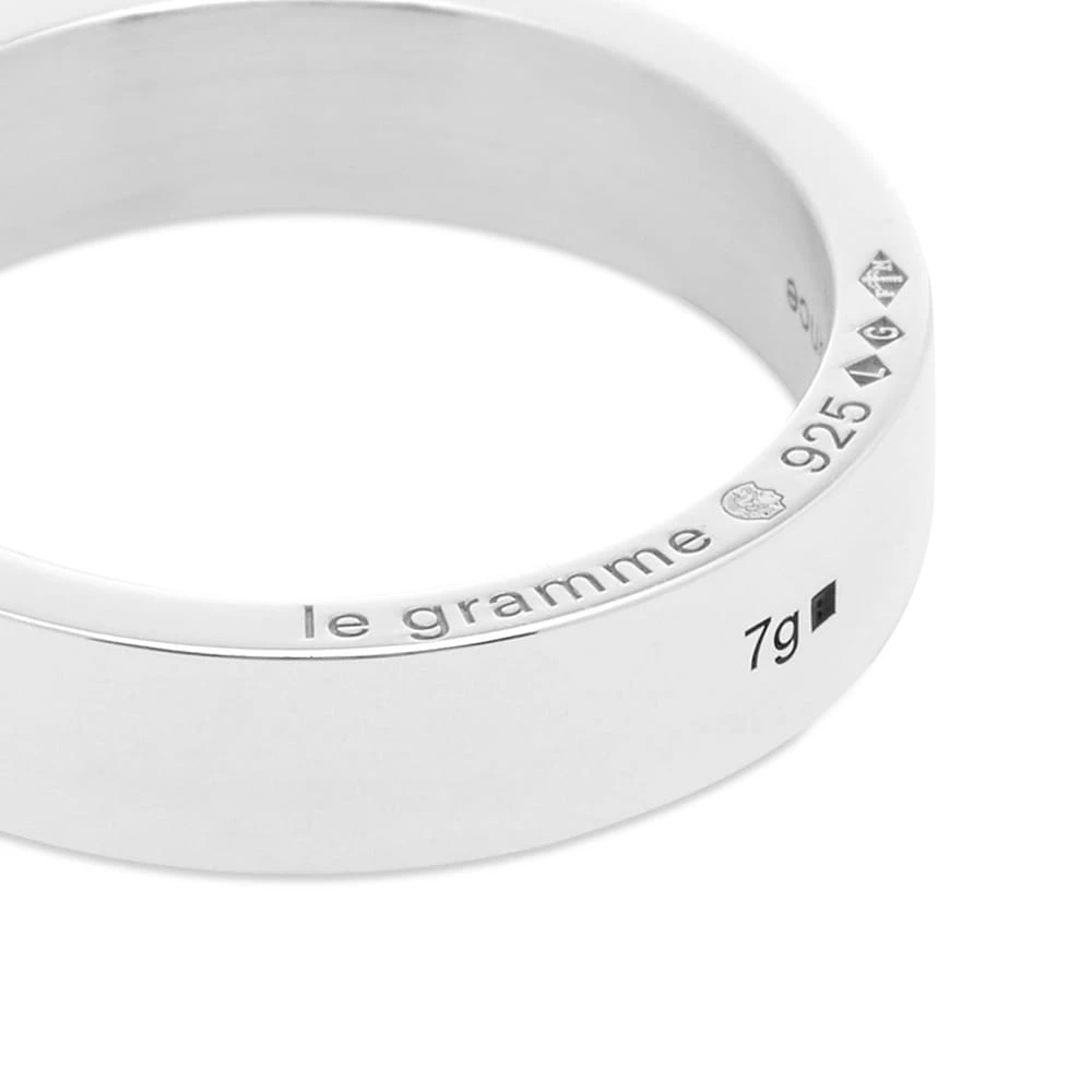 Le Gramme White Diamond Ribbon Ring - Image 2