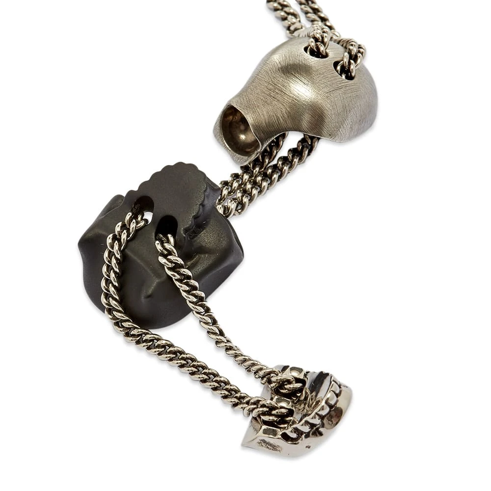 Alexander McQueen Stacked Fragment Skull Necklace - Image 4